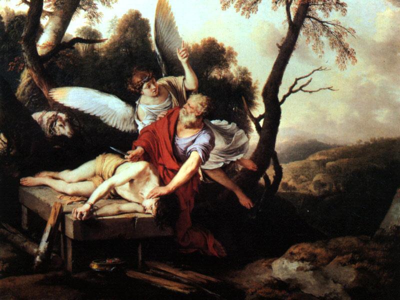 LA HIRE, Laurent de Abraham Sacrificing Isaac g oil painting picture